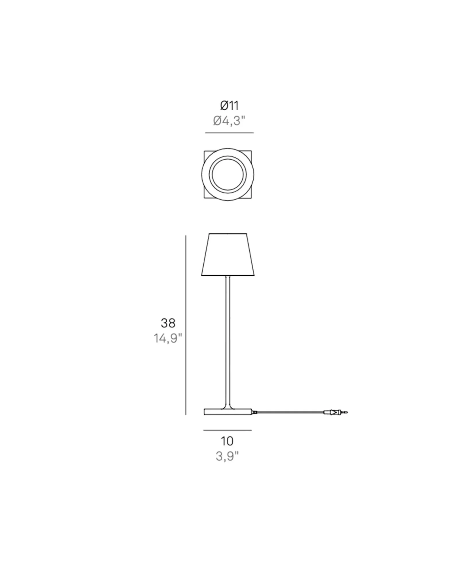 Poldina 230v Table Lamp