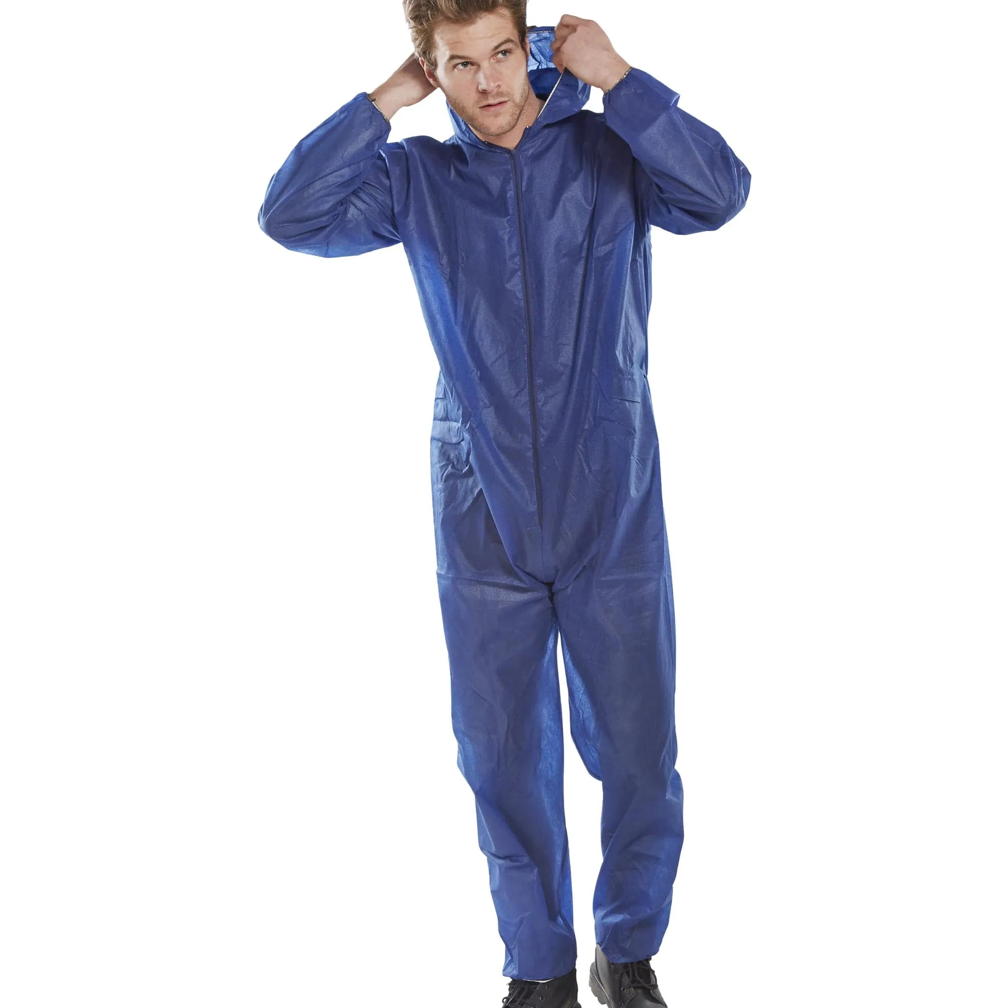 Polprop Disposable Coverall/Boilersuit Pack of 50 - Blue