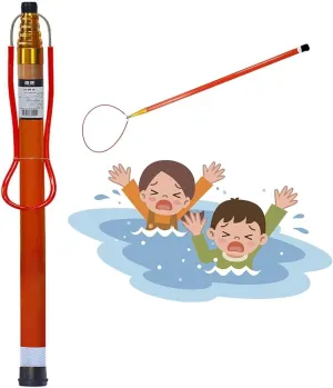 Pool Safety Hook,Safety Hook Pool Pole, Telescoping Lifeguard Rescues Pole with Hook Heavy Duty Salvage Rods Emergency Life Preserving Saving Equipment Tool(1.2-10m(4.9ft-32.8ft))