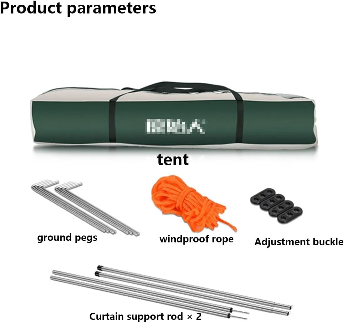 Pop-Up Camping Tent 3-4Person Tent Family Tents for Camping Water Resistance Lightweight Durable Durable Fiberglass Poles Includes Tent Stakes ( Color : Blue , Size : 34 people 240*210*135cm )