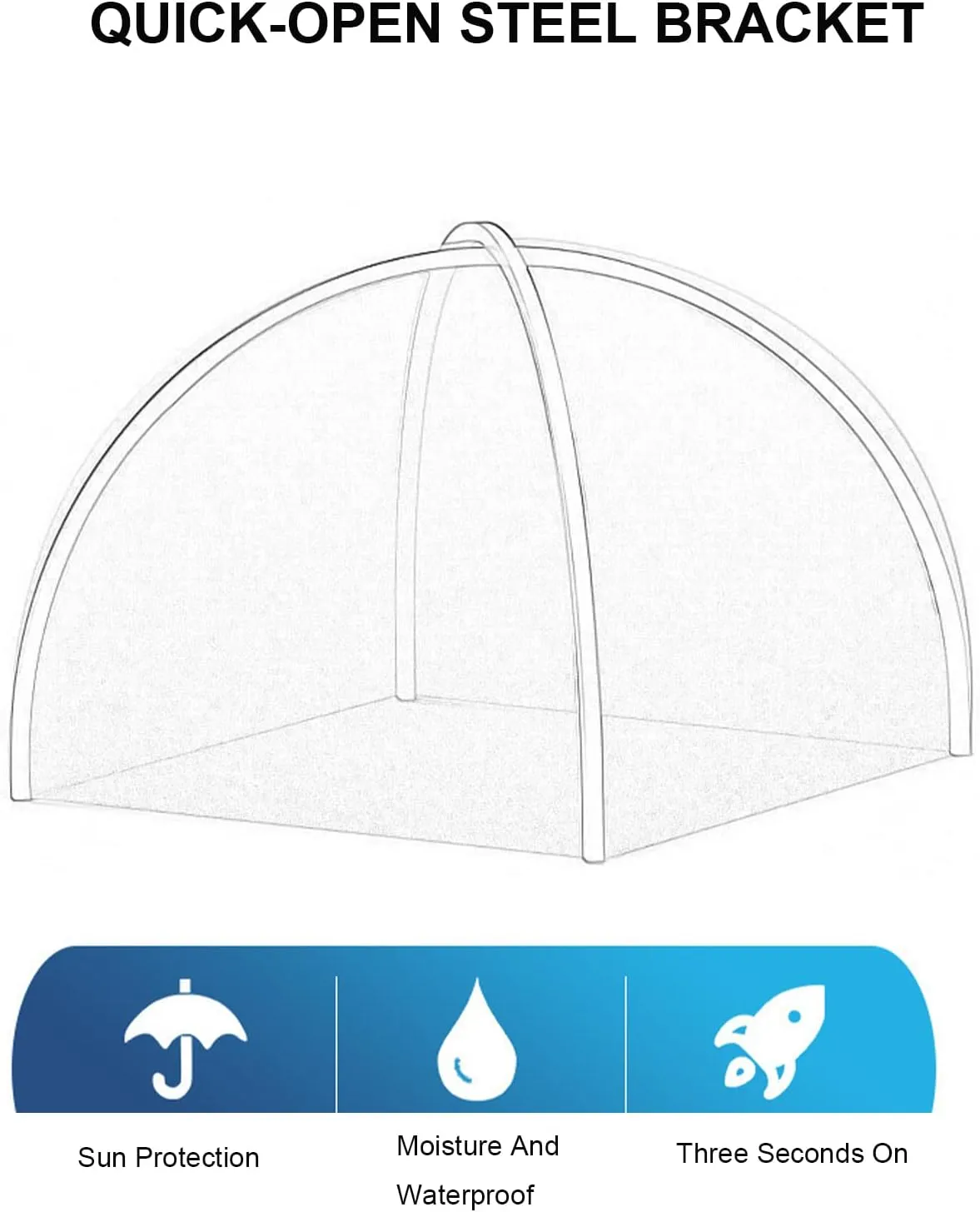 Pop Up Camping Tent Lightweight Beach Tent 3-4 Person Instant Outdoor Portable Sun Shelter for Outdoor Garden Beach Hiking