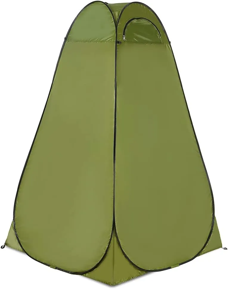 Pop Up Changing Room Privacy Tent Instant Portable Shower Tent Outdoor Toilet Dressing/Changing Room Portable Shelter Tent with Carrying Bag for Camping Hiking Beach Bathroom (Pink Double 15