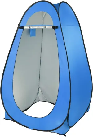 Pop Up Privacy Tent - 1-2 Person Portable Outdoor Camping Bathroom Toilet Tent Changing Dressing Room Privacy Shelter for Hiking, Beach, Picnic - Blue