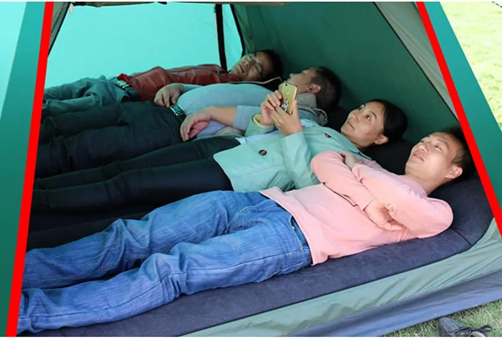 Pop Up Tent Family Camping Tent 3-4 Person Portable Tent Automatic Tent Waterproof Windproof for Camping Hiking Mountaineering (Yellow 3)