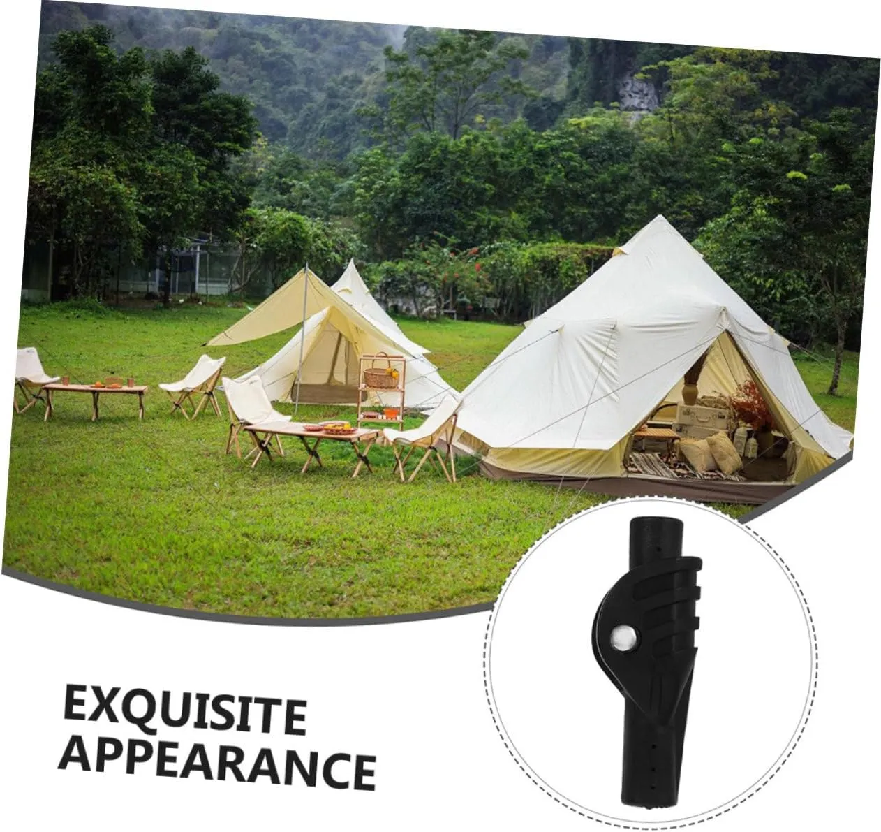 POPETPOP Tent Pole Tent Poles Tent Re Connectors Tent Adapter Tent Support Rod Connector for Outdoor Tent