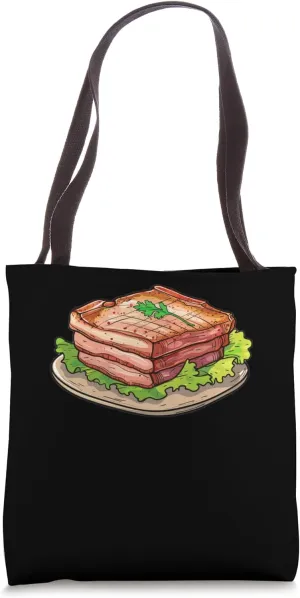 Pork Belly On A Table Tote Bag