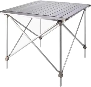 Portable Camping Table Aluminum Alloy Picnic Table Adjustable Height Camping Single Table with Carry Bag for Camping Hiking