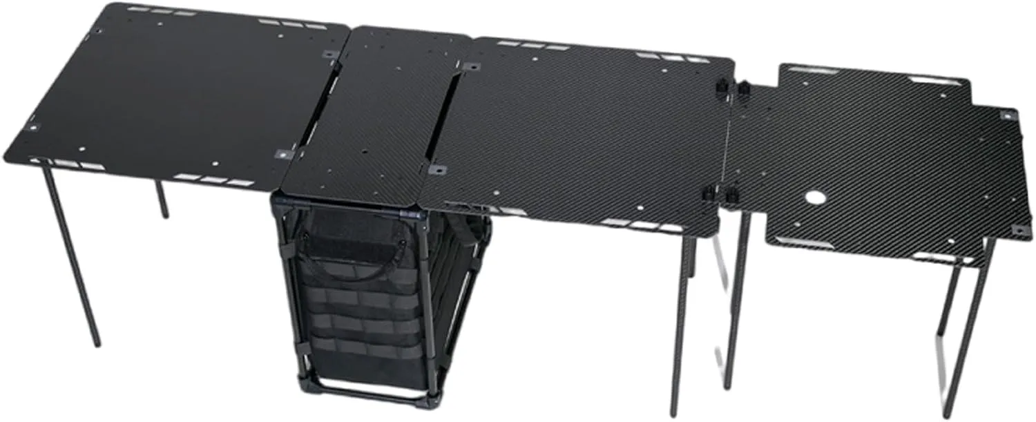 Portable Camping Table, Carbon Fiber and Aluminum Alloy Material Folding Table for Camping Hiking Outdoor Picnic,A