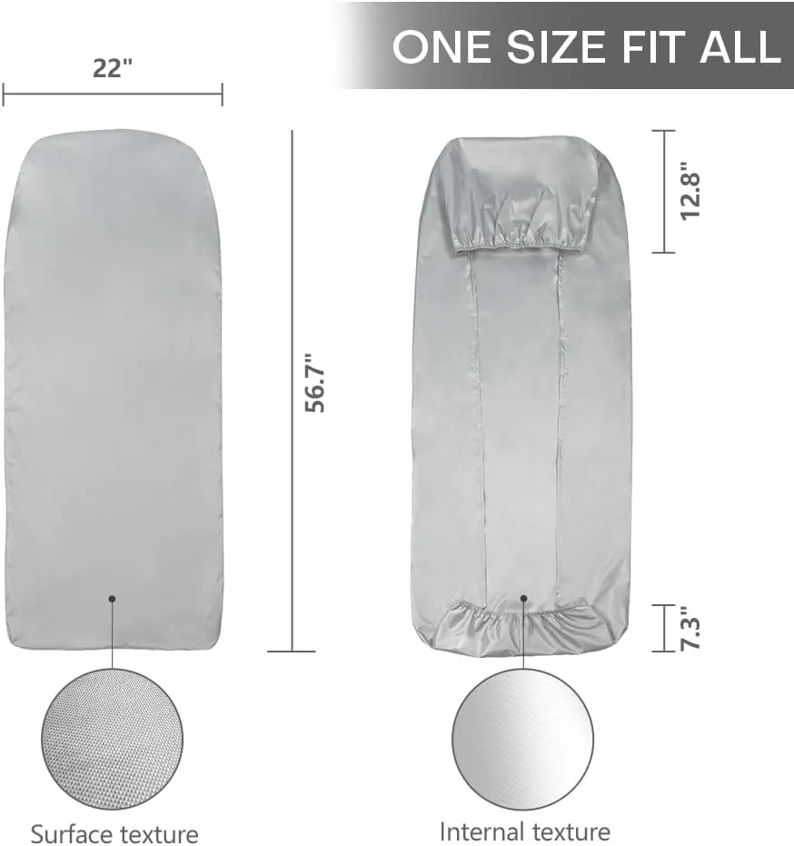 Portable Car Seat Cover, Water-Resistant Universal Fit Protector for Fitting Workout, Public Transit, Outdoor Activities, Beach and Hiking, Gray