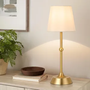Portable Dimmable Desk Lamp LED Cordless Gold Table Lamp Battery Powered Touch Control Table Lamp for Dining RoomBedroom Bar Camping Balcony.(LED Bulb Included)