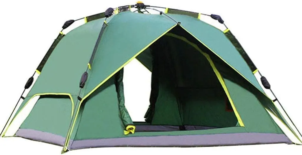 Portable Dome Campitent, 3-4 Person Tent, Automatic Openitent, Double Layer Rainproof Tent, Stability, Sun-Proof and Breathable, Used for Outdoor Camping