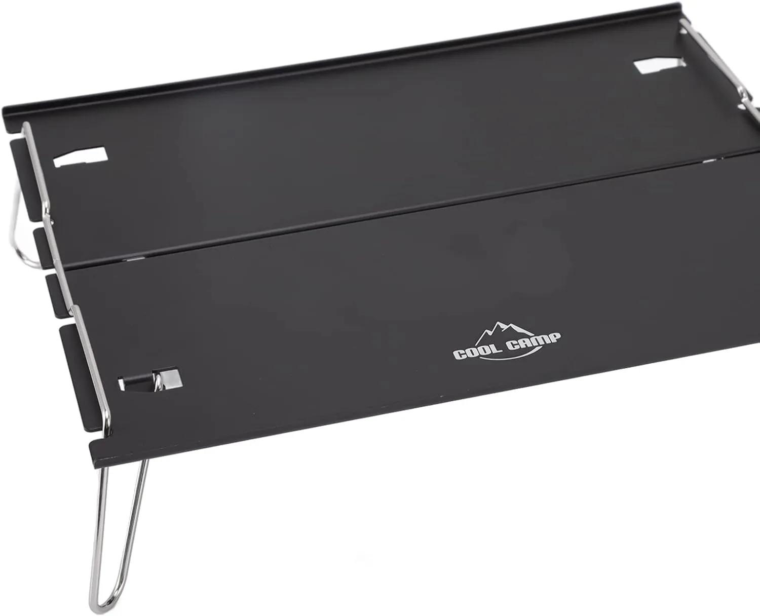 Portable Folding Table, Folding Desk Aluminum Alloy 2 Boards Easy to Store and Carry, Camping Table for Traveling Mountaineering Hiking