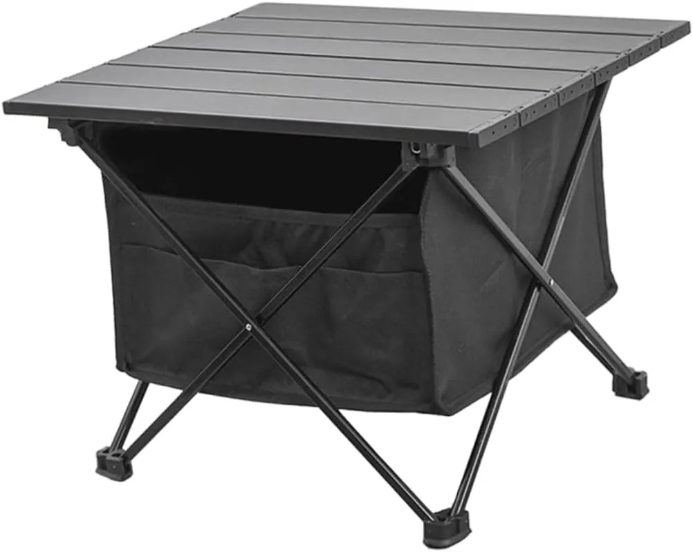 Portable Folding Table Outdoor Camping Table Easy Setup Fold Down Compact Lightweight Aluminum Alloy