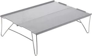 Portable Folding Table，Foldable Camping Table Camping Table Portable Folding Camping Side Table Aluminum Tables Waterproof Travel Table Fold up Lightweight Table/Grey/.35 * 25 * 10.5Cm