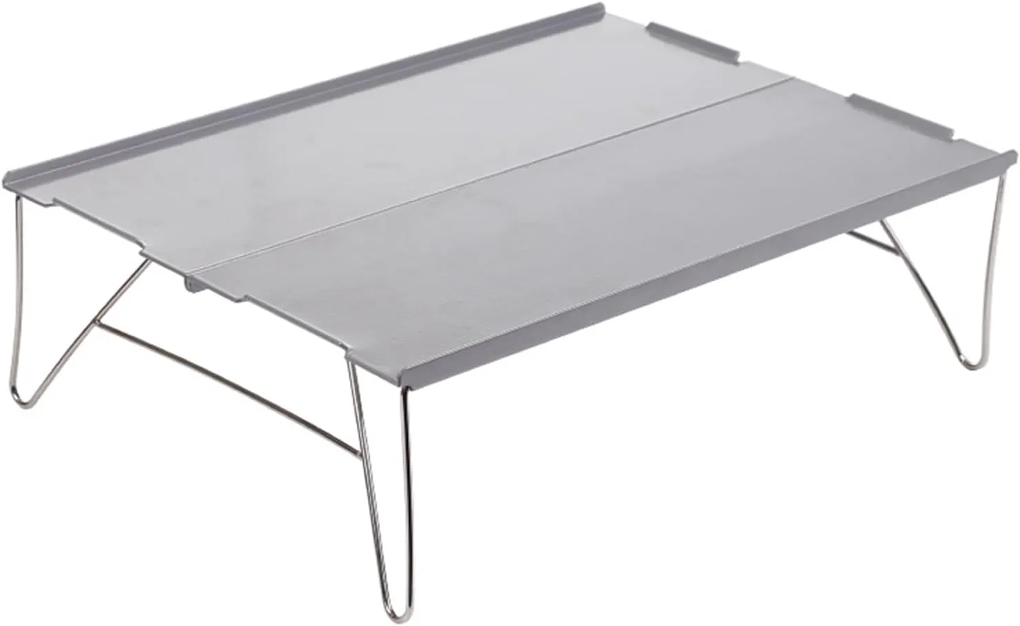 Portable Folding Table，Foldable Camping Table Camping Table Portable Folding Camping Side Table Aluminum Tables Waterproof Travel Table Fold up Lightweight Table/Grey/.35 * 25 * 10.5Cm