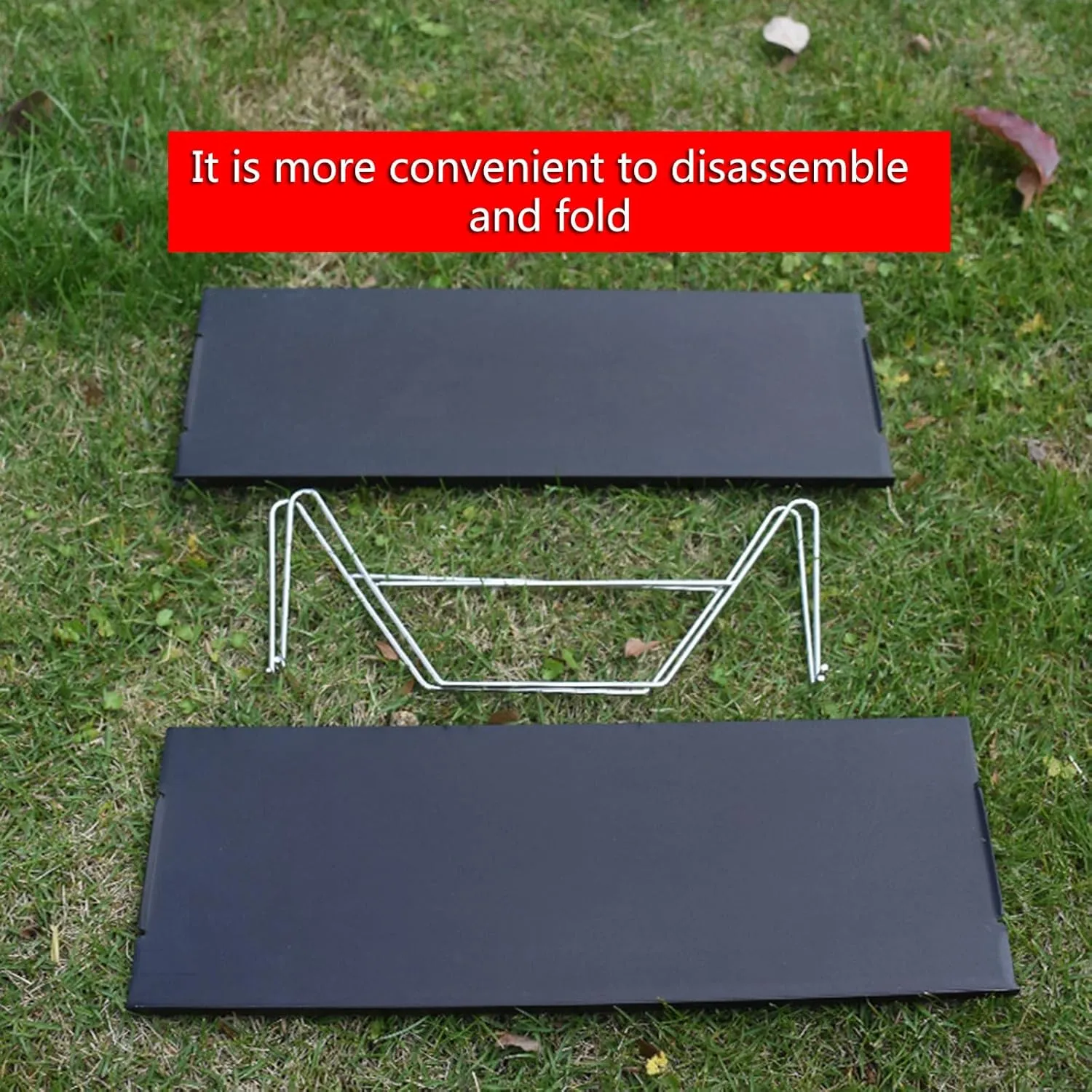 Portable Folding Table，Foldable Camping Table Camping Table Portable Folding Camping Side Table Aluminum Tables Waterproof Travel Table Fold up Lightweight Table/Grey/.35 * 25 * 10.5Cm