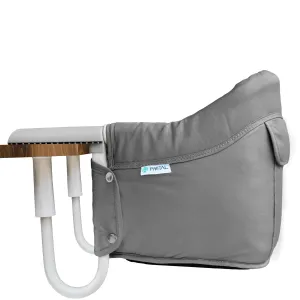 Portable Hook on High Chair for Baby & Travel Toddler from 6-36 Months – Clip on Baby Seat for Table – Fast Table Chair for Travel & Dining– Including Storage Bag - Grey