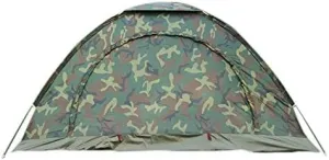 Portable Outdoor Camping Camouflage Tent Outdoor Camping Recreation Couple Camping Tent Ultraviolet-Proof Tent,3-4 Person