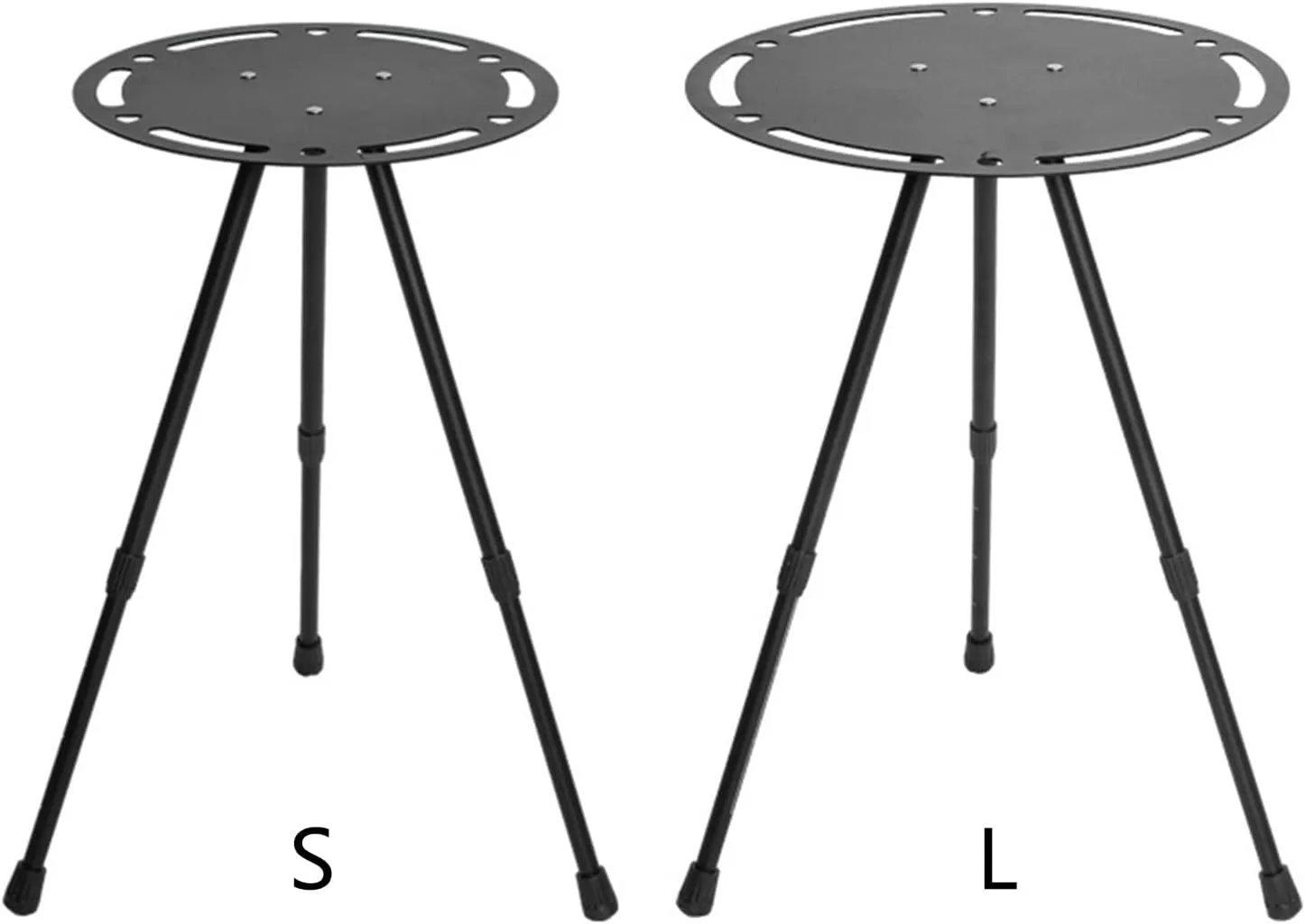 Portable Outdoor Side Table Aluminum Alloy Folding Round Table Lightweight Camping Table for Picnic Camp Coffee Travel
