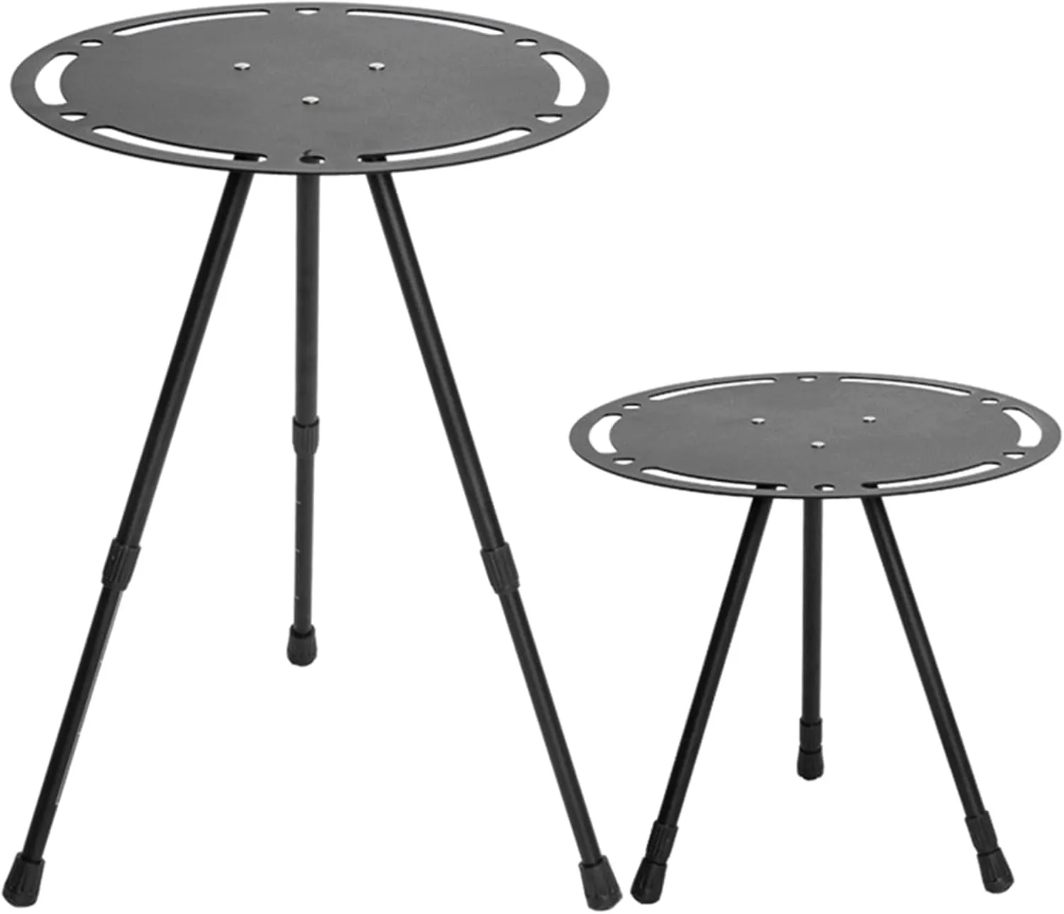 Portable Outdoor Side Table Aluminum Alloy Folding Round Table Lightweight Camping Table for Picnic Camp Coffee Travel