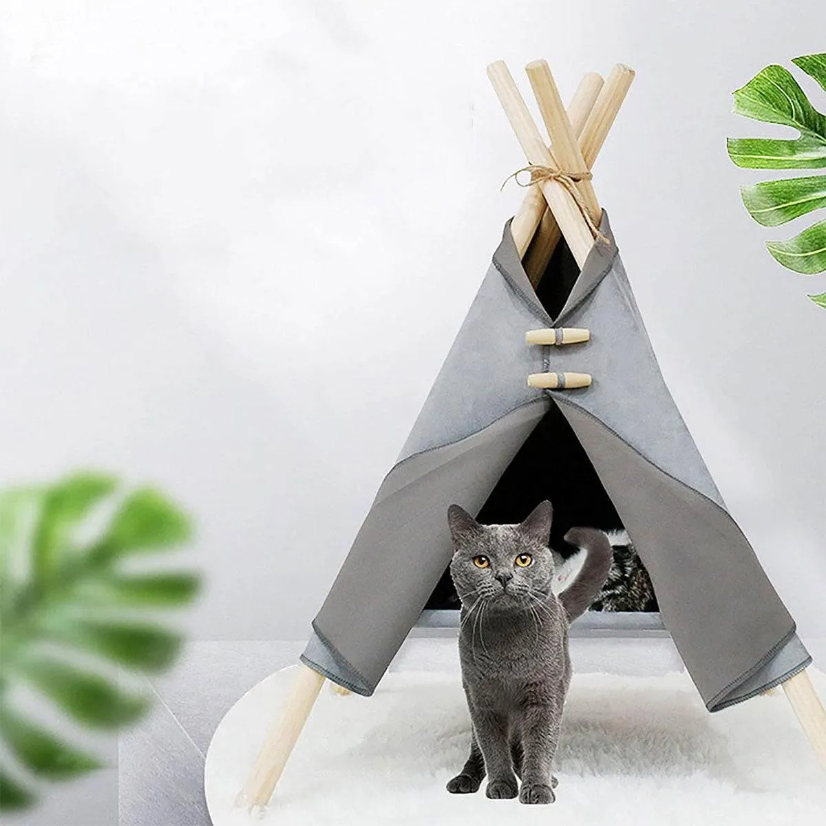Portable Pet Bed Tent - Cozy Travel Shelter for Cats  Dogs