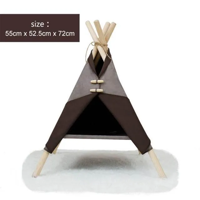 Portable Pet Bed Tent - Cozy Travel Shelter for Cats  Dogs
