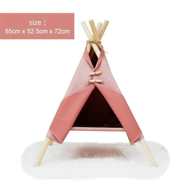 Portable Pet Bed Tent - Cozy Travel Shelter for Cats  Dogs