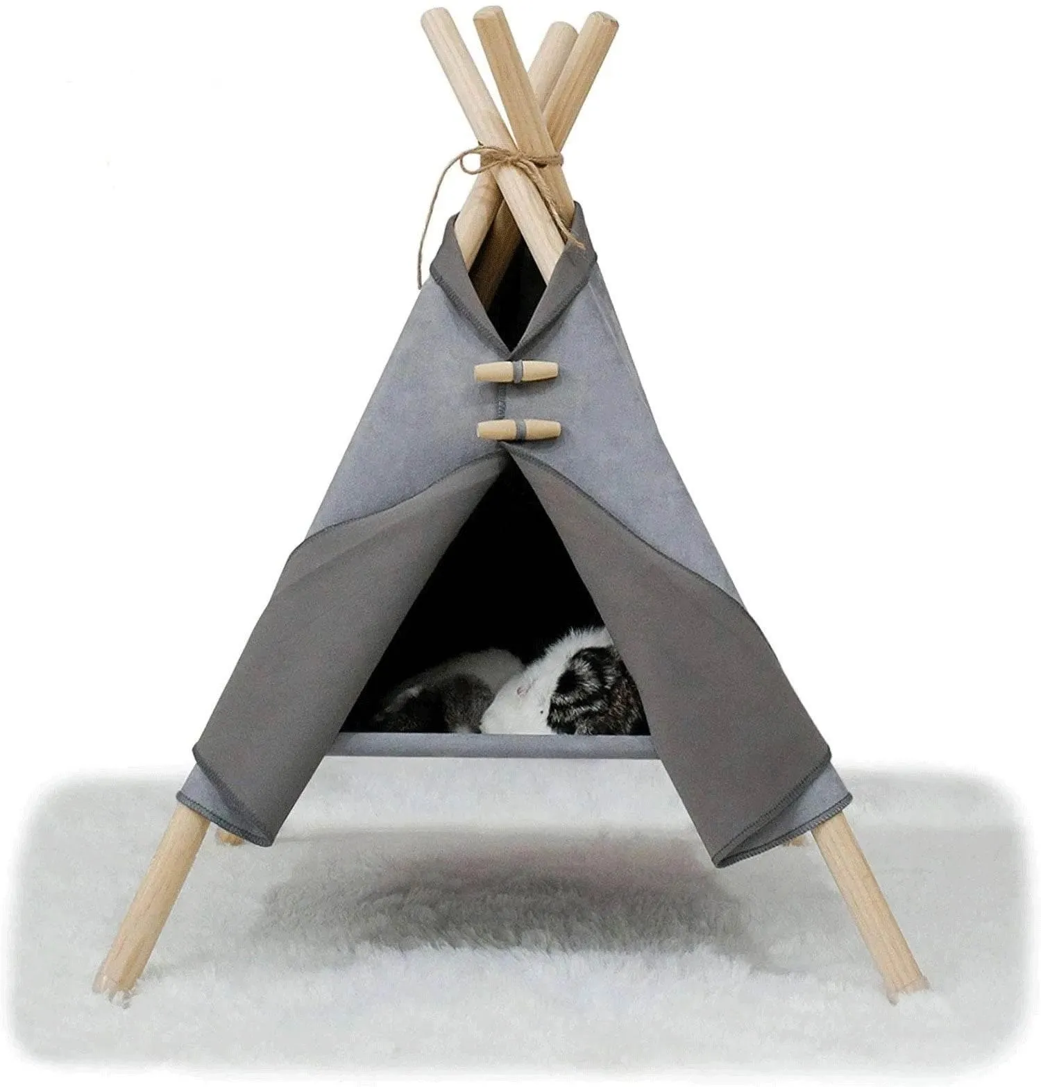 Portable Pet Bed Tent - Cozy Travel Shelter for Cats  Dogs