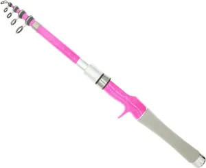 Portable Telescoping Fishing Rod 5.9/7.8FT- Ultralight Fishing Rod-Girls Fishing Pole for Travel Saltwater Freshwater