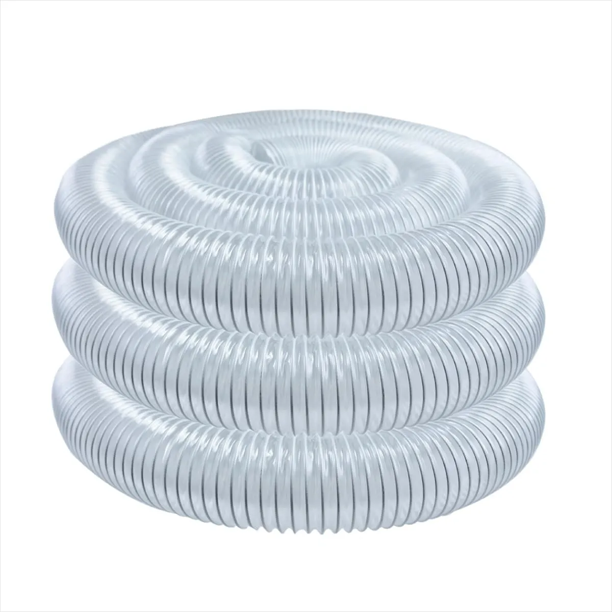 POWERTEC 2-1/2" x 20' Dust Collection Hose, 2.5 Inch Flexible PVC Dust Collector Hose for Table Saw, Band Saw, Router Table, Belt Sander, Woodworking & Garage, Wood Shop Dust Collection System (70144)