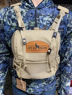Predator Hunting Binocular Chest Pack-Bino Harness-Coyote Tan