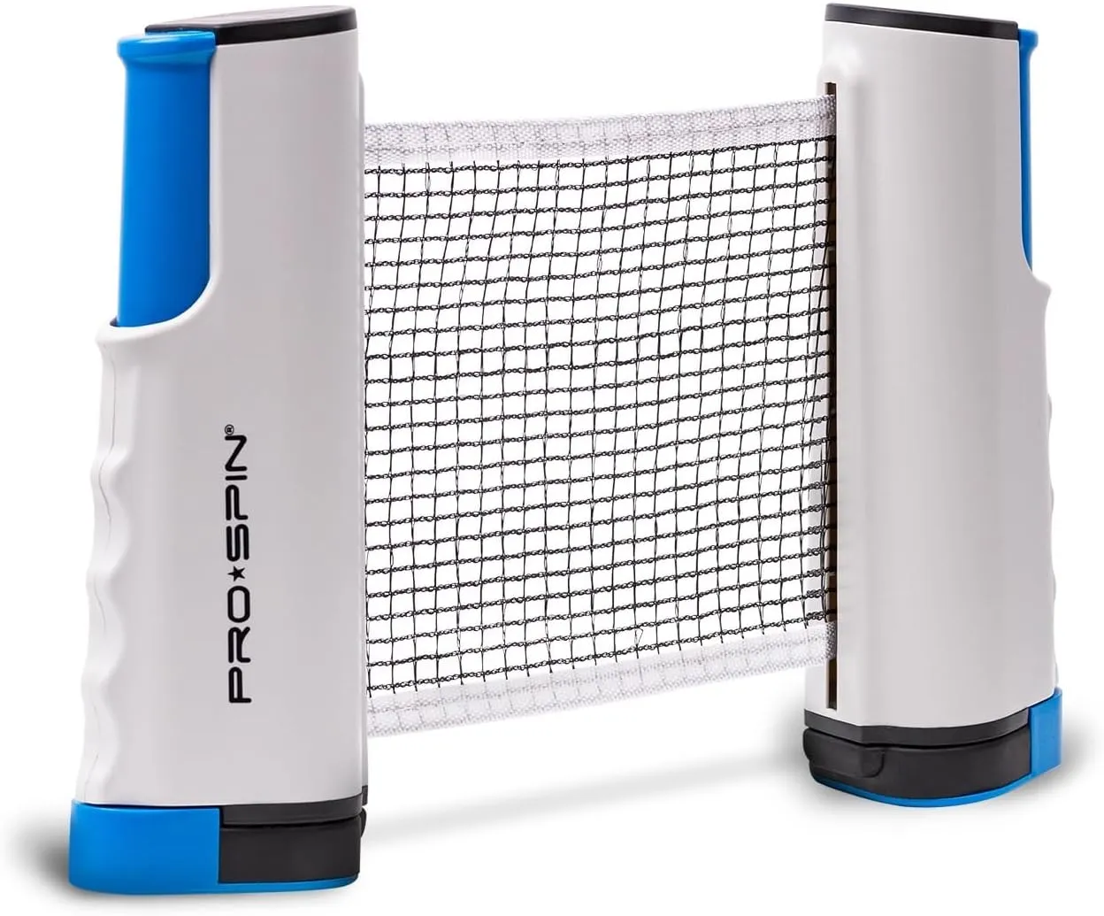 PRO SPIN Retractable Ping Pong Net – 72" Table Tennis Net with Clamps | Portable Ping Pong Net for Any Table | Includes Custom Mesh Storage Bag | Replacement Table Tennis Net Posts
