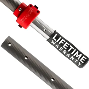 ProTuff 12ft Heavy Duty Telescopic Pool Pole – Unconditional Lifetime Replacement - Instant & Reliable Extension - Universal Fit for Nets, Skimmers, Brushes & Vacuums - Anti-Slip, Comfort Grip