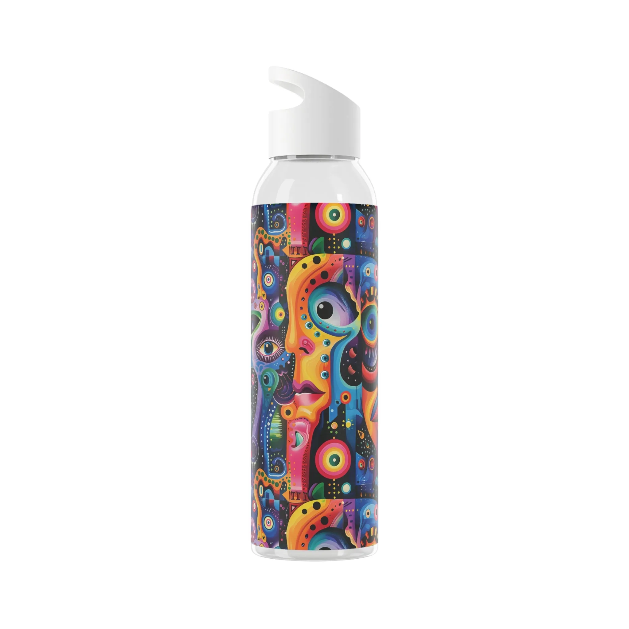 Psychedelic Visions Colorful Sky Water Bottle - Artistic Insulated Hydration for Everyday Use