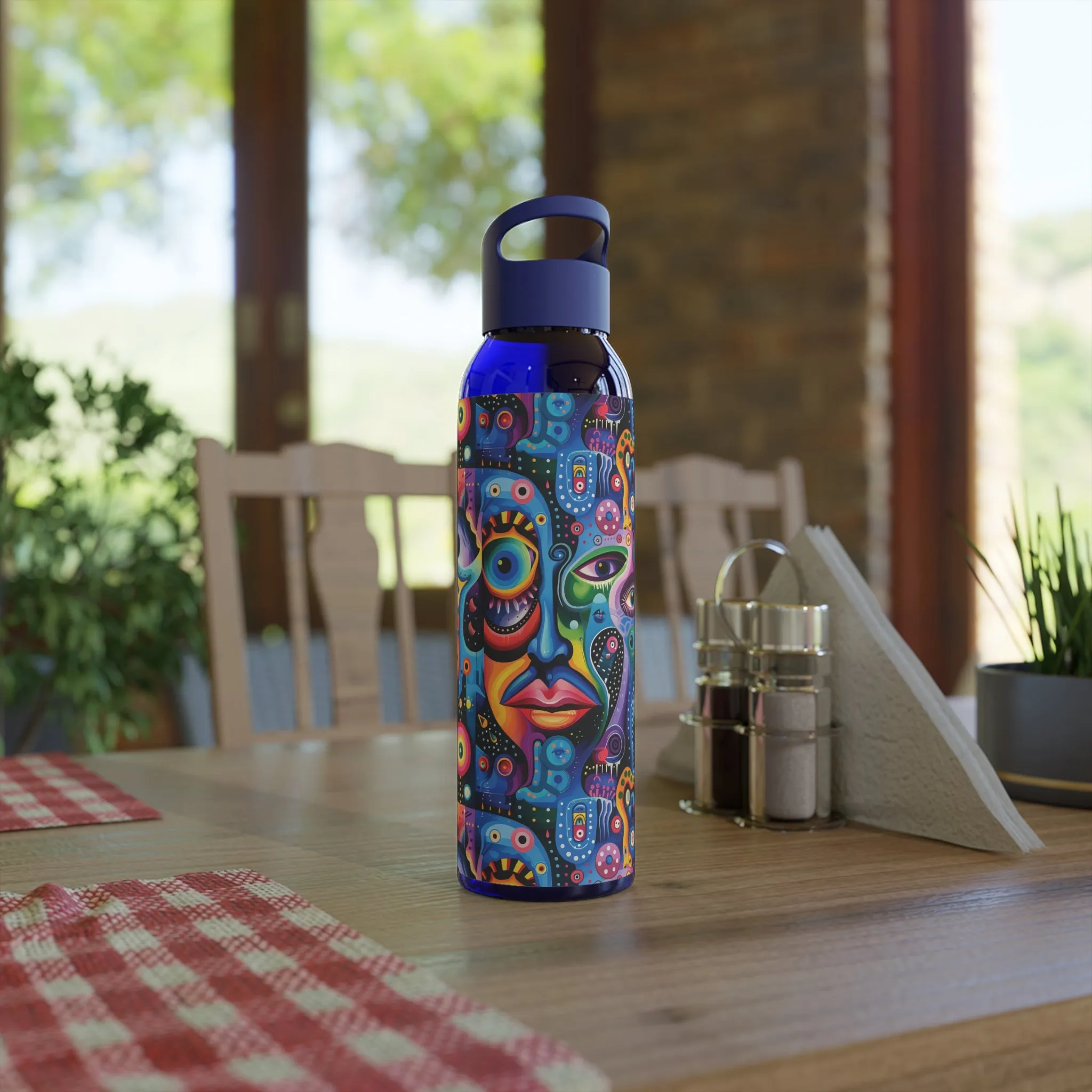 Psychedelic Visions Colorful Sky Water Bottle - Artistic Insulated Hydration for Everyday Use
