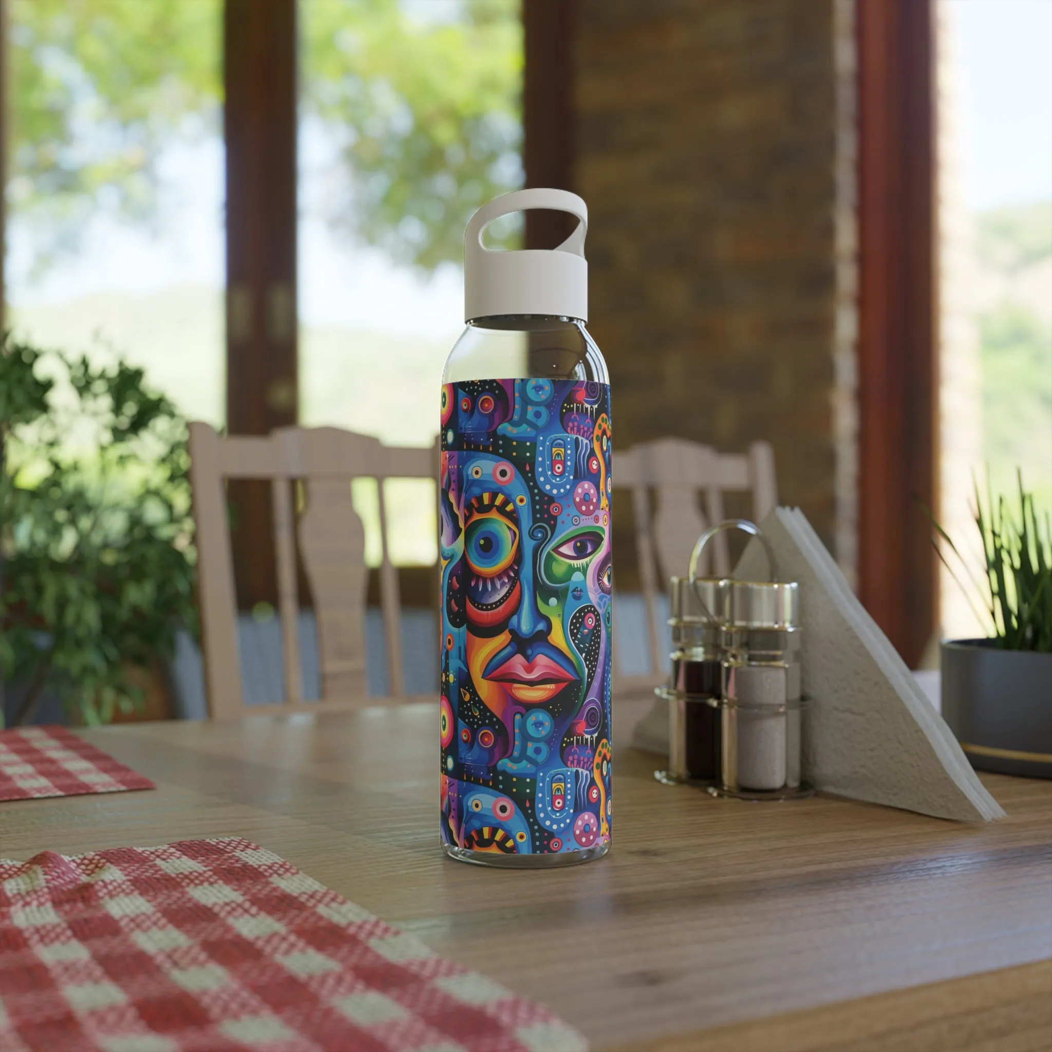 Psychedelic Visions Colorful Sky Water Bottle - Artistic Insulated Hydration for Everyday Use