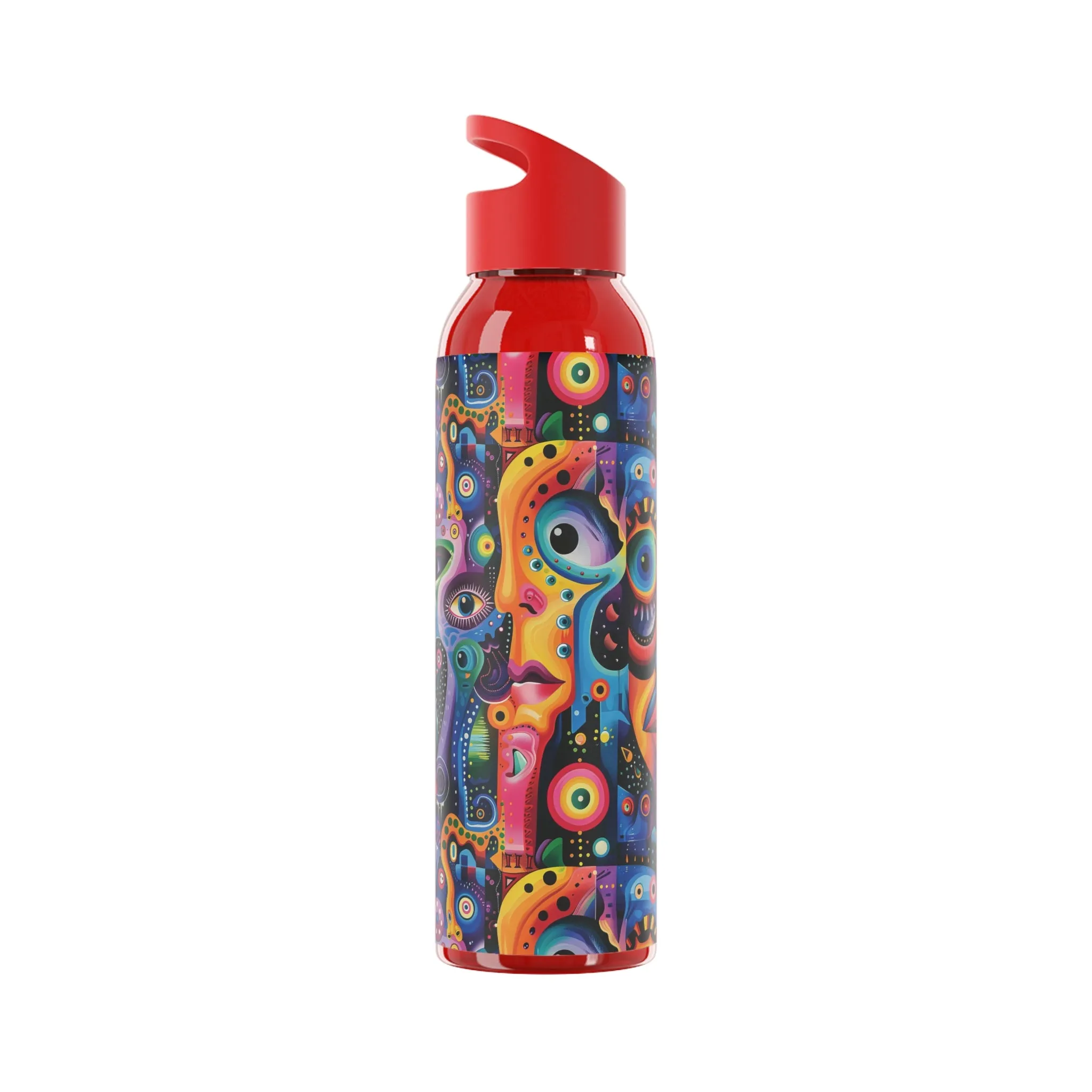 Psychedelic Visions Colorful Sky Water Bottle - Artistic Insulated Hydration for Everyday Use