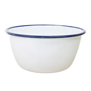 Pudding Basin 16cm Wht/Blue
