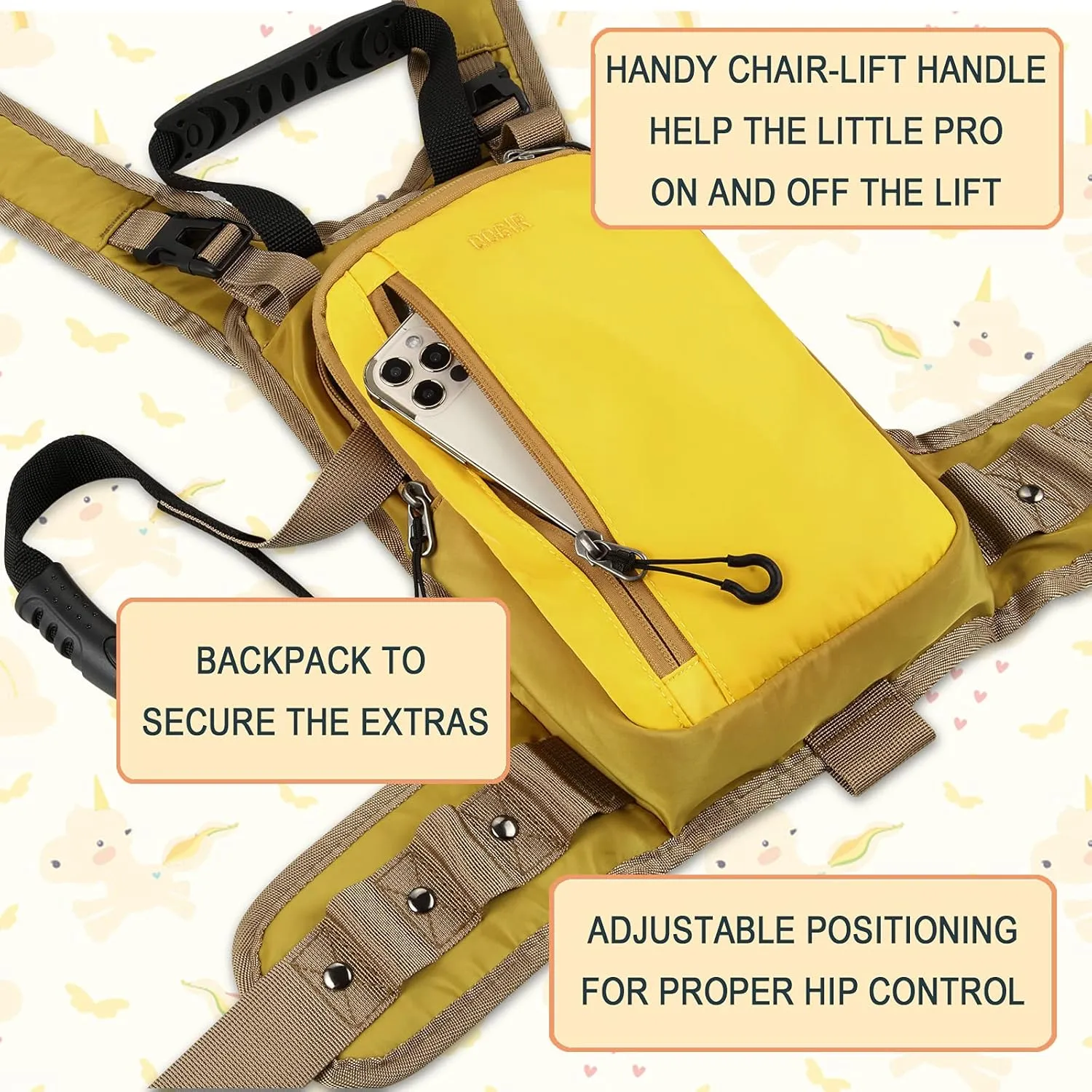 QOGIR Ski and Snowboard Harness for Kids: Learn to Ski and Teach Your Child The Speed Control