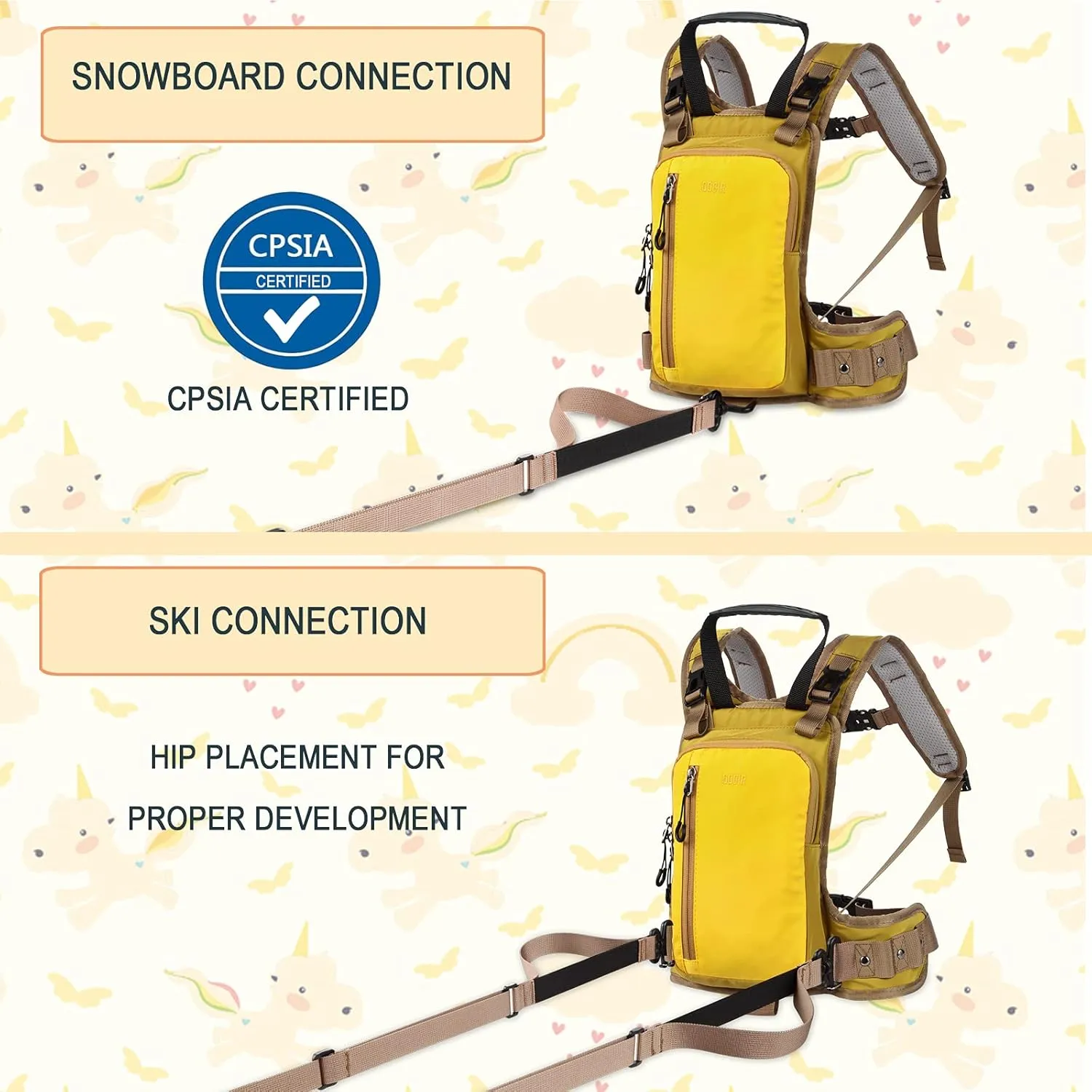 QOGIR Ski and Snowboard Harness for Kids: Learn to Ski and Teach Your Child The Speed Control