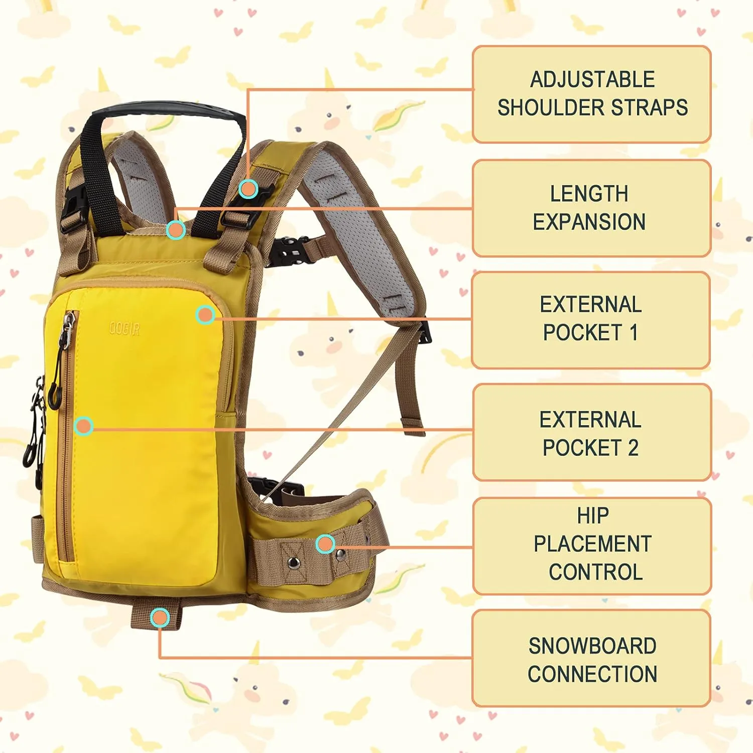 QOGIR Ski and Snowboard Harness for Kids: Learn to Ski and Teach Your Child The Speed Control