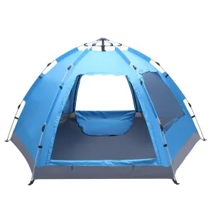 QuickShelter Pop-Up Family Tent – 2-Door Automatic Setup Weather-Ready Shelter