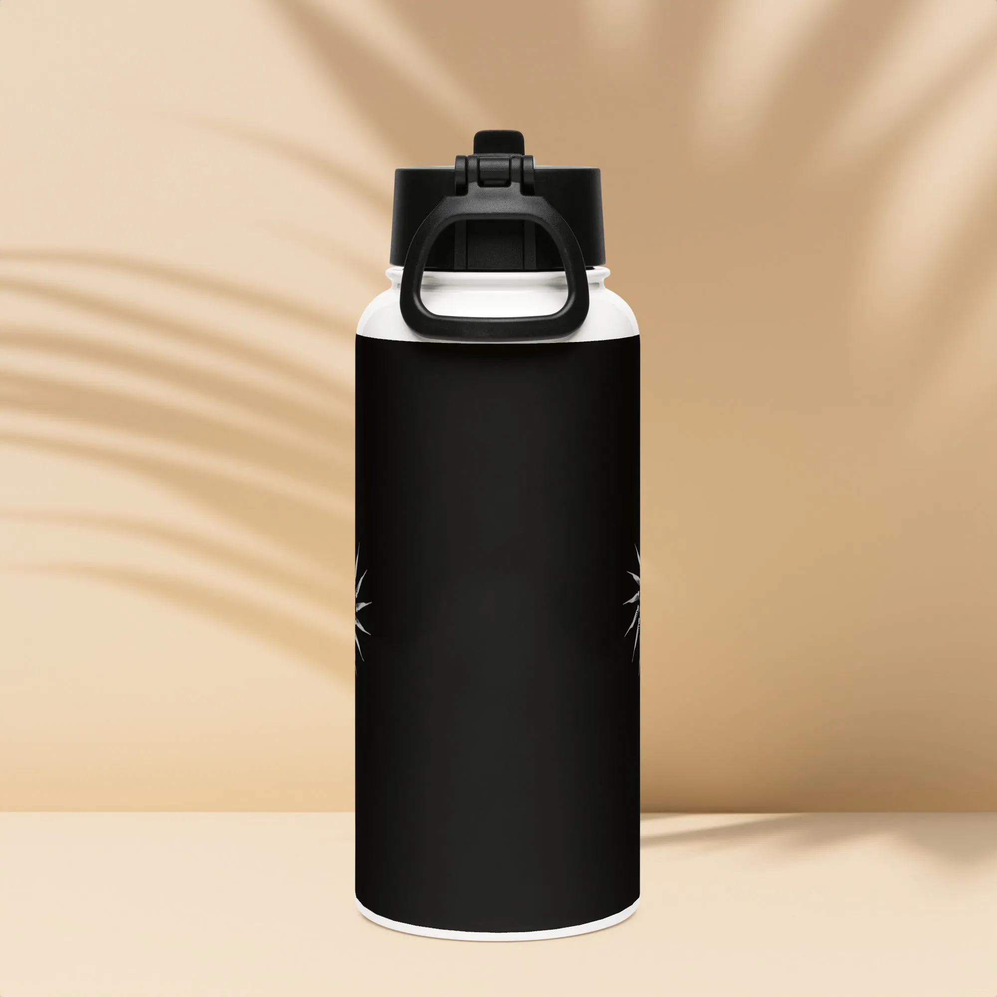"Bright Sun" Stainless Steel Water Bottle  Straw Lid