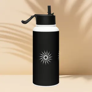 "Bright Sun" Stainless Steel Water Bottle  Straw Lid