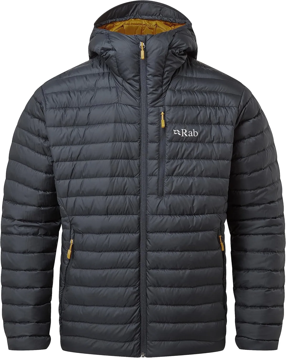 Rab Men's Microlight Alpine 700-Fill Down Hooded Puffer Jacket for Hiking & Skiing