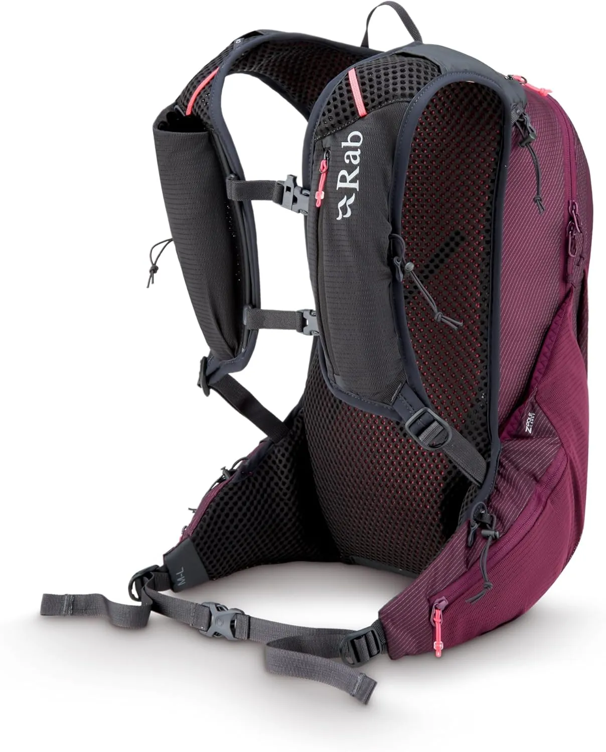 Rab Nitron Lightweight Hydration Pack - Comfortable Daypack for Hiking, Trekking, & Trail Running - Mulberry - 18-Liter (Back Length - Medium)