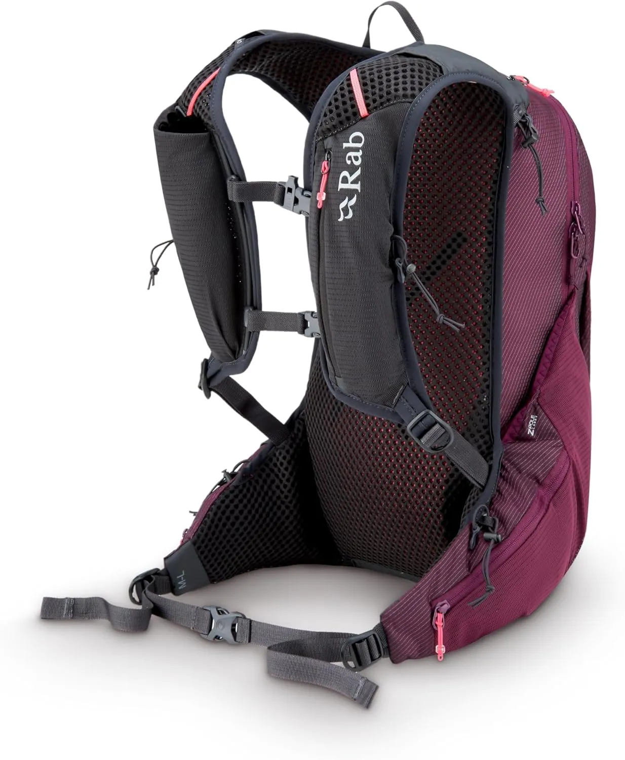 Rab Nitron Lightweight Hydration Pack - Comfortable Daypack for Hiking, Trekking, & Trail Running - Mulberry - 18-Liter (Back Length - Medium)