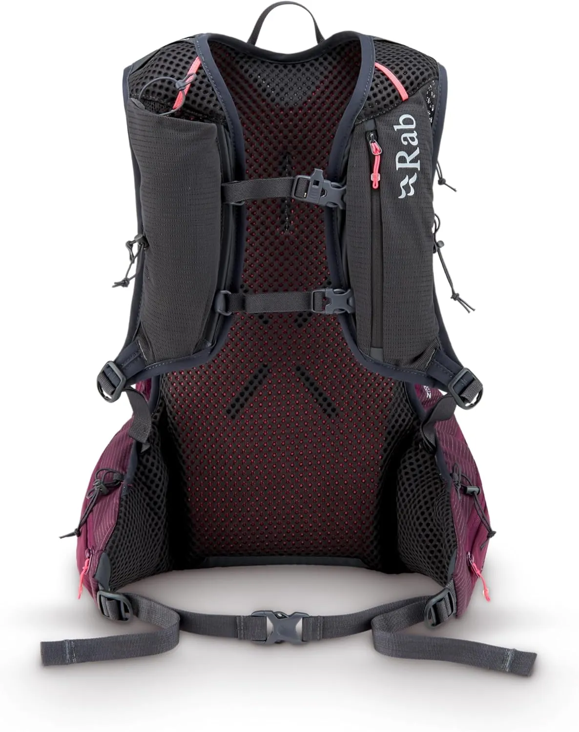 Rab Nitron Lightweight Hydration Pack - Comfortable Daypack for Hiking, Trekking, & Trail Running - Mulberry - 18-Liter (Back Length - Medium)