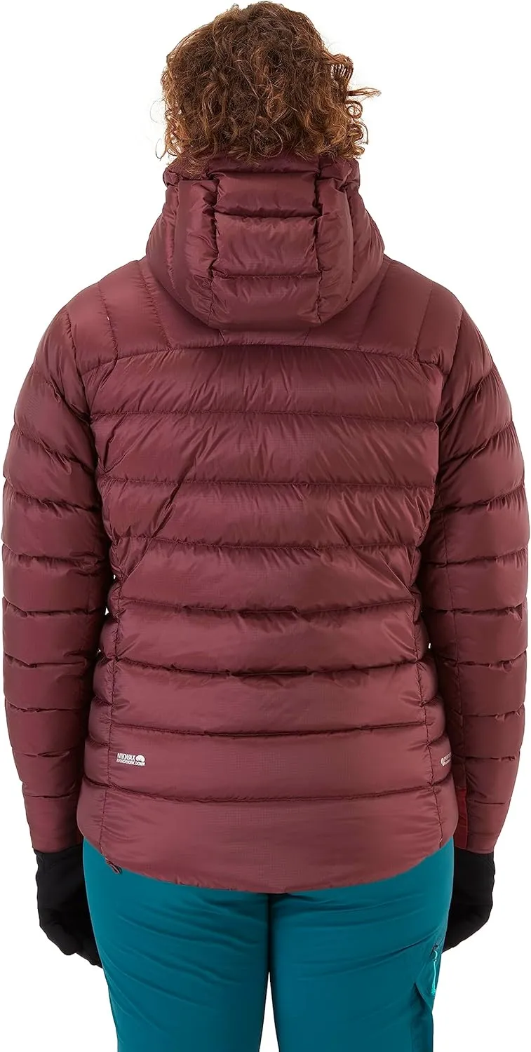 Rab Women's Electron Pro 800-Fill Down Hooded Jacket for Climbing and Mountaineering