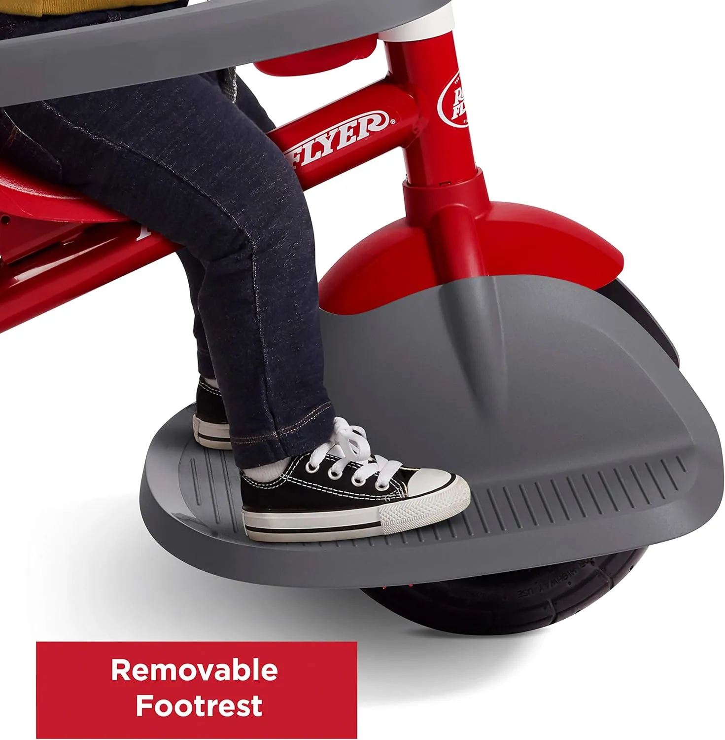 Radio Flyer Ultimate All-Terrain Stroll 'N Trike, Kids and Toddler Tricycle, Red Toddler Bike, for Ages 9 Months - 5 Years